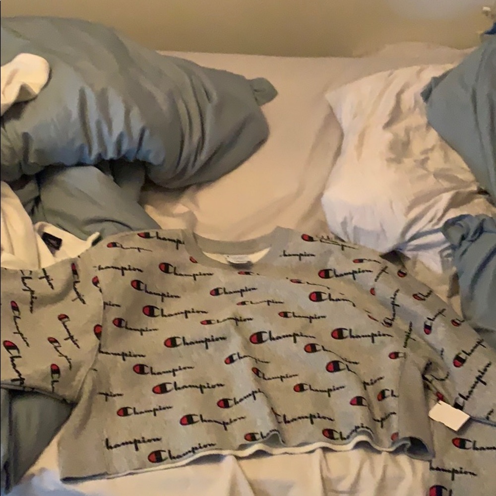 Cropped champion sweatshirt never worn!
